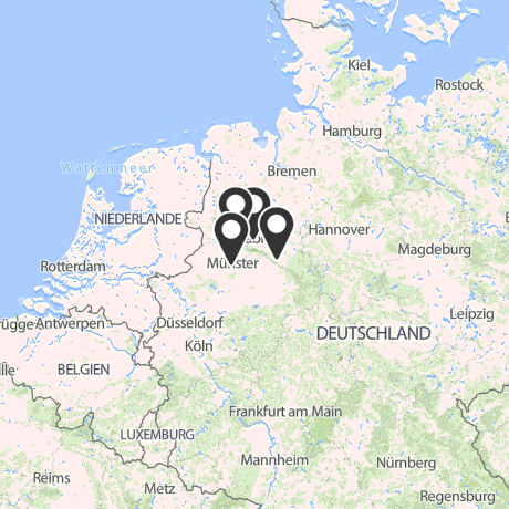 Veranstaltungsorte in Kartenansicht