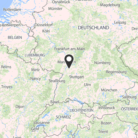 Veranstaltungsorte in Kartenansicht